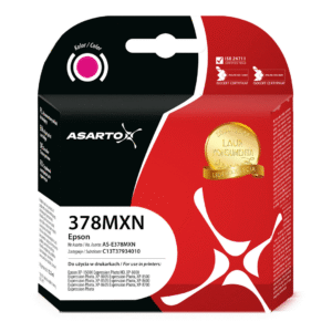 Tusz Asarto AS-E378MXN zamiennik Epson C13T37934010, magenta (purpurowy), 830 stron, 13,2 ml