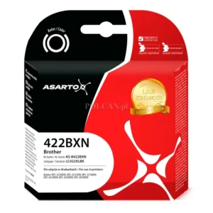 Tusz Asarto AS-B422BXN zamiennik Brother LC422XLBK, black (czarny), 3000 stron, 69 ml