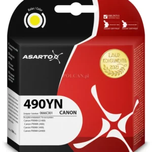 Tusz Asarto do Canon GI-490YN | 0666C001 | 70ml | yellow