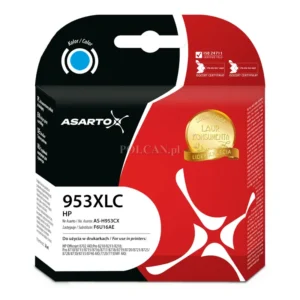 Tusz Asarto do HP 953XLC | F6U16AE | 1600 str. | cyan | REF.