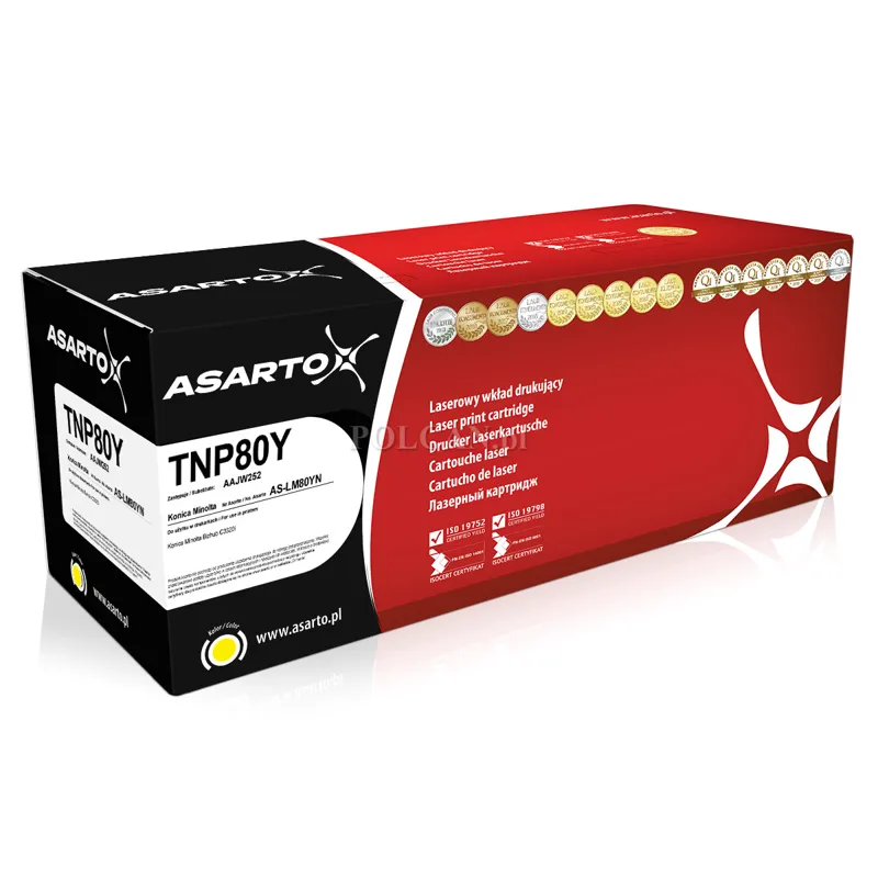 Toner Asarto do Konica-Minolta TNP80Y | AAJW252 | 9000 str. | yellow